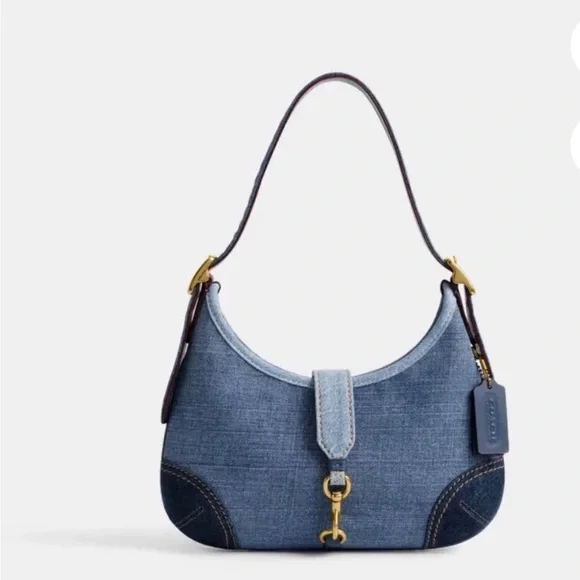 Coach Hamptons Hobo Bag in denim - Picture 1 of 6